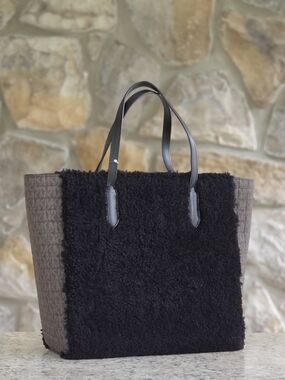 Michael Kors Sinclair Fur Logo Large Tote